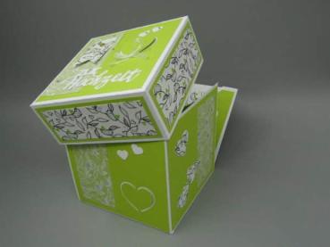 Bastelmaterial Karton 200g/qm A4 Explosionsbox Anwendungsbeispiel